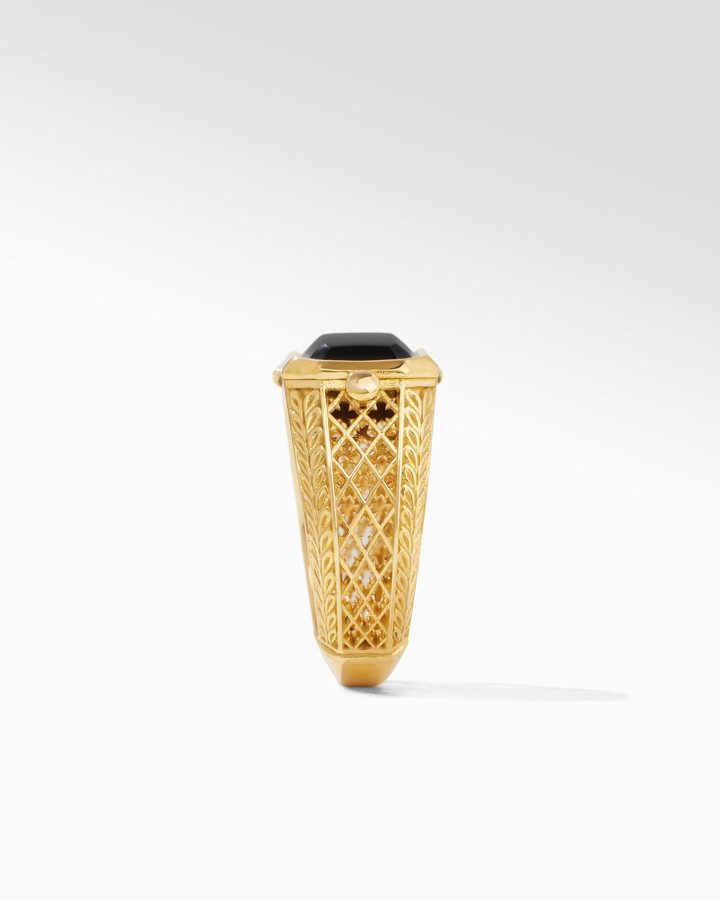 18KT GOLD BLACK ONYX RING | Konstantino Jewelry