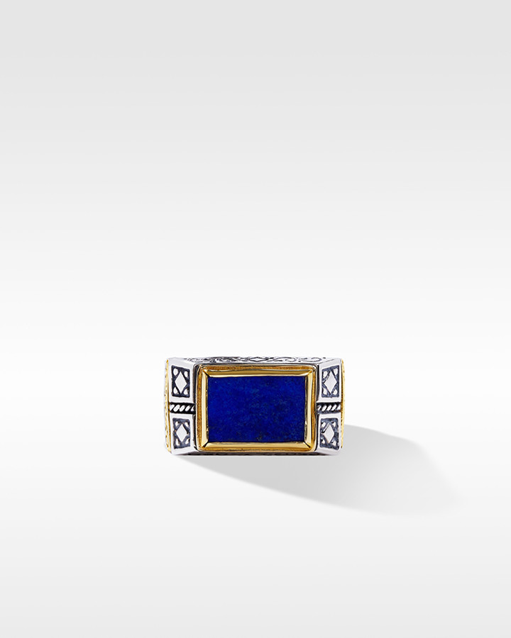 アクセサリー Gerochristo Byzantine Lapis lazuli Ring Gerochristo Byzantine Lapis lazuli Ring