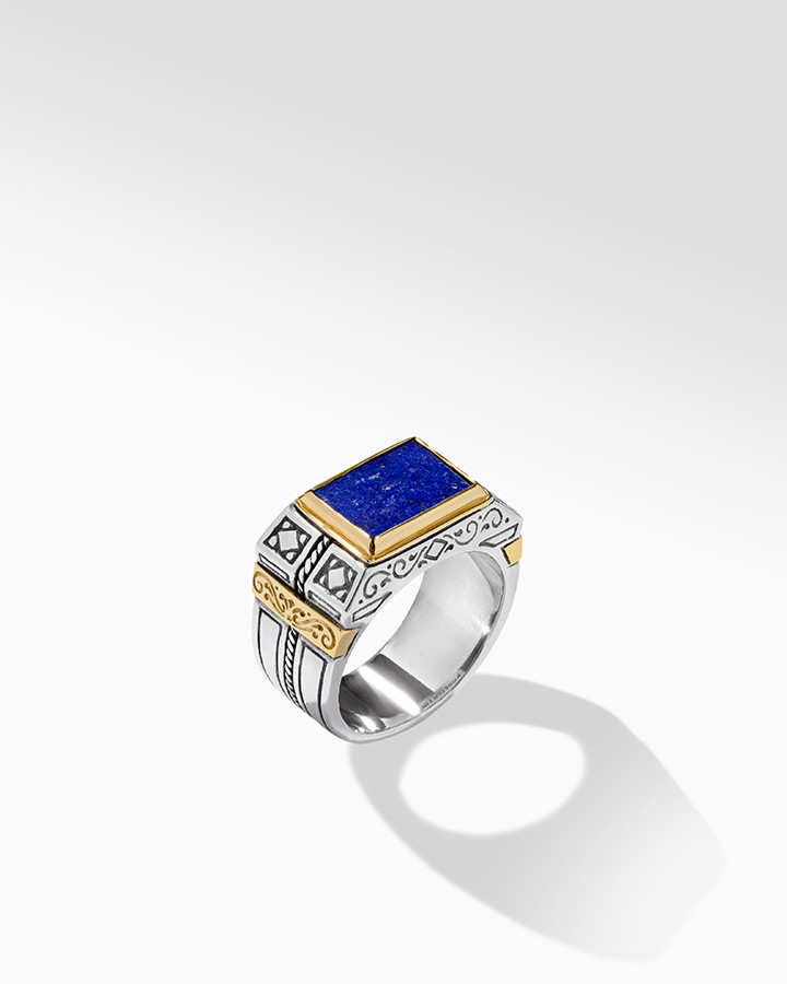 アクセサリー Gerochristo Byzantine Lapis lazuli Ring Gerochristo Byzantine Lapis lazuli Ring